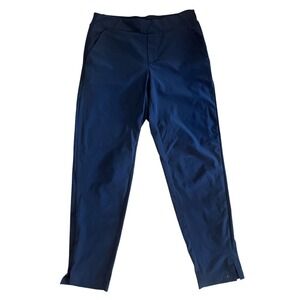 Athleta Ankle Pants Stretch Woven Navy Blue Career Casual Size‎ 6